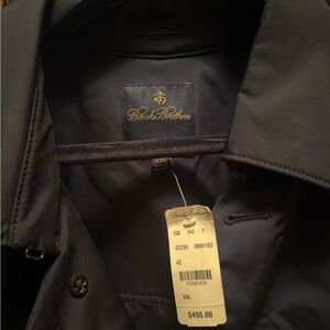 Brooks Brothers Men's Dark Blue Trench Coat